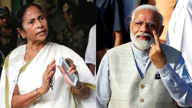 ममता बनर्जी, नरेंद्र मोदी