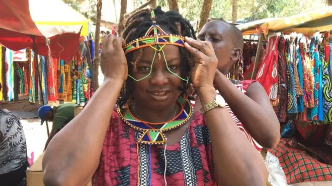 Maasai craft market Kenya