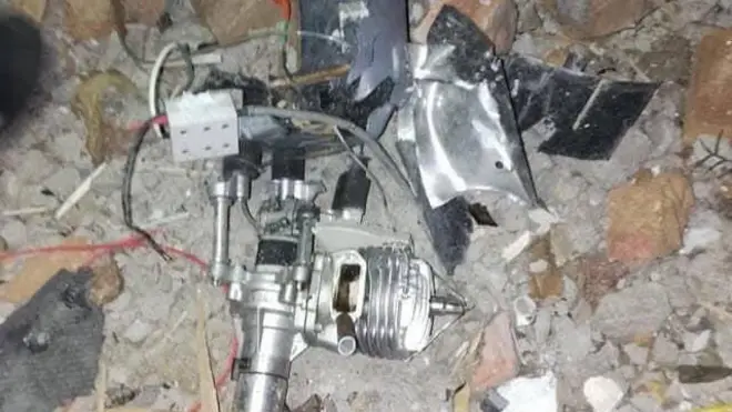 ڈرون کا ملبہ