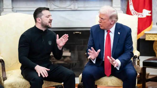 ประธานาธิบดีเซเลนสกี้ และประธานาธิบดีทรัมป์