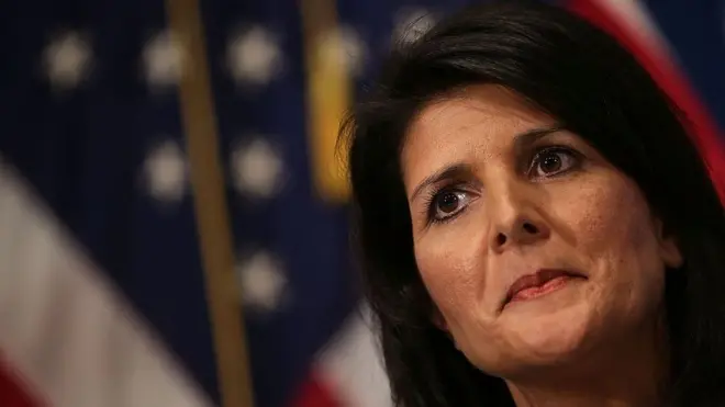 Danjiraha dowladda Mareykanka u fadhida Qaramada Midoobay Nikki Haley