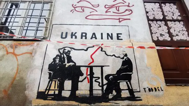 Графітті: Трамп і Путін ділять Україну