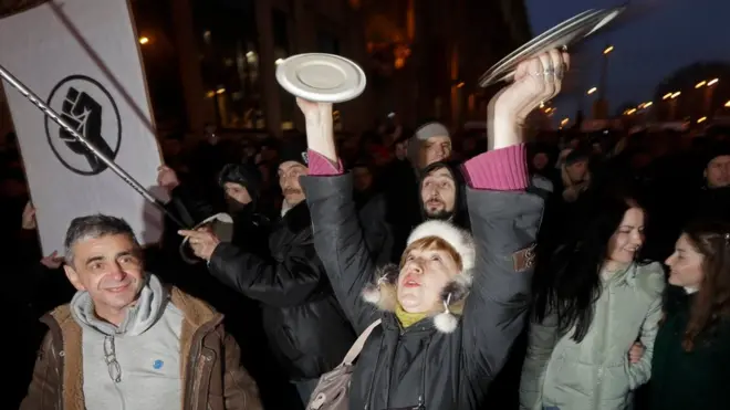 протесты против налога в Минске