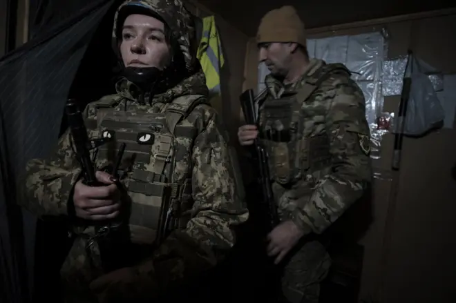 Бойцы украинской территориальной обороны