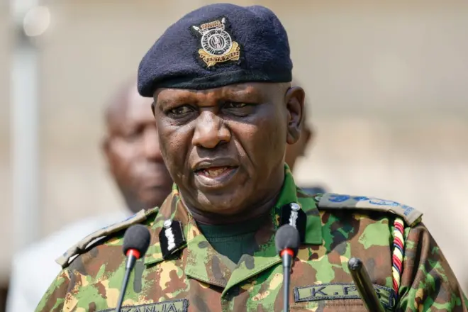 Inspekta Jenerali wa Polisi Kenya, Douglas Kanja.