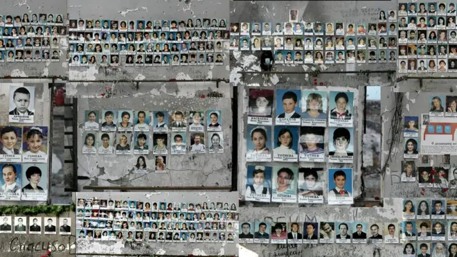 Sebagian besar korban adalah anak-anak, yang baru menyelesaikan upacara menandai dimulainya tahun ajaran baru, pada 1 September 2004.