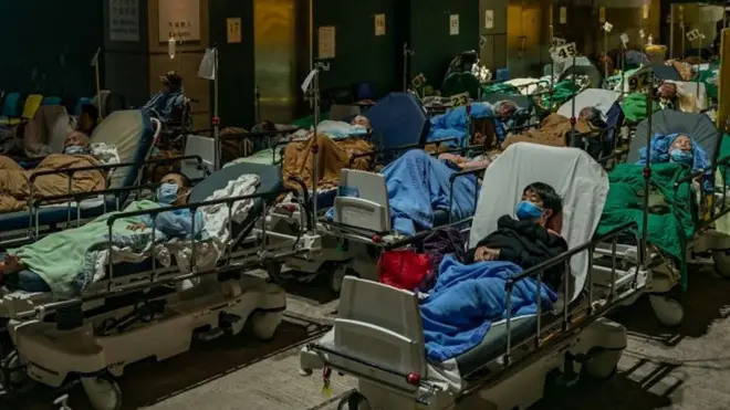 香港醫院外病人長時間等候