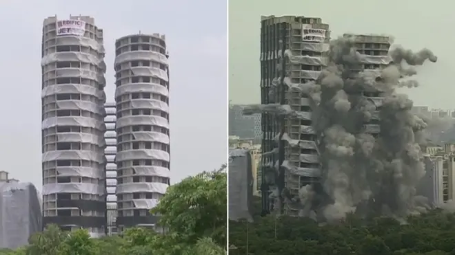 ध्वस्त हुआ ट्विन टावर