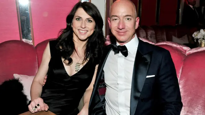 Jeff Bezos and Mackenzie