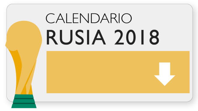Descarga el calendario del Mundial de Rusia 2018.