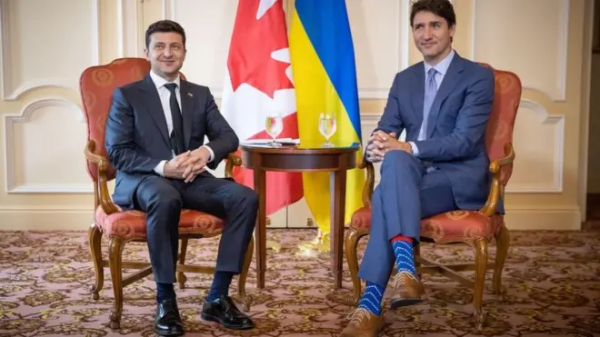 Президент України Володимир Зеленський і прем'єр-міністр Канади Джастін Трюдо зустрілися в Торонто 2 липня