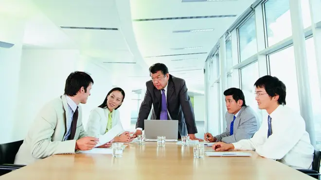 Japon şirketinde toplantısı