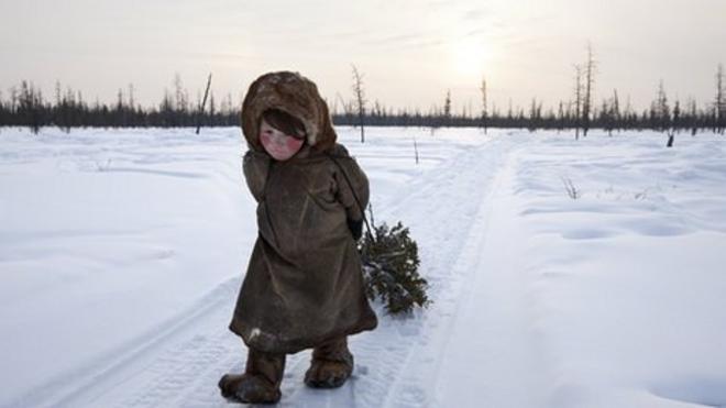Nenet girl - Siberia, Russia