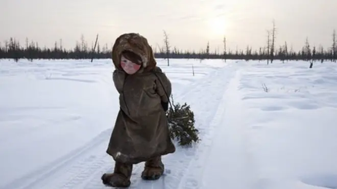 Nenet girl - Siberia, Russia