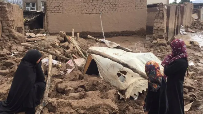 وروستیو ورښتونو فاریاب او هرات کې لوی زیانونه اړولي دي