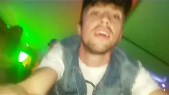 Joven durante un tiroteo en Las Vegas