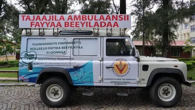 የቢሾፍቱ የጤናና ግብርና ኮሌጅ የእንስሳት አምቡላንስ