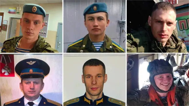 Picha za baadhi ya askari wa Urusi kutoka kwa kikosi cha 331 ambao wamekufa