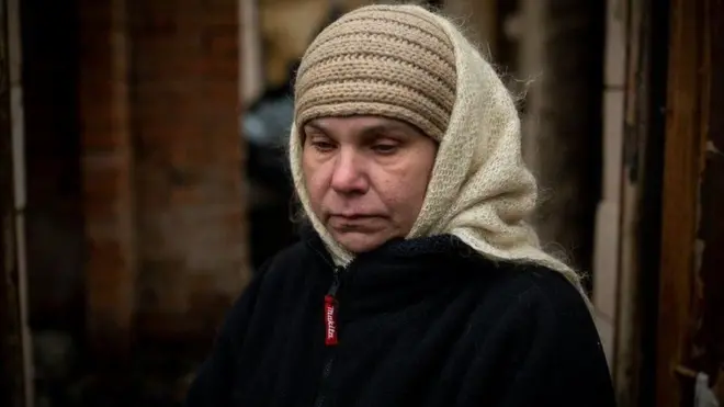 นางอิรีนา อับรามอฟ เล่าถึงเหตุการณ์ที่สามีถูกทหารรัสเซียยิงเสียชีวิต