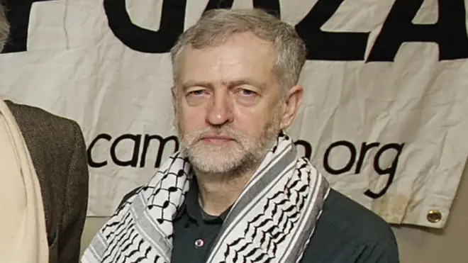 Jeremy Corbyn 2009 yılında Gazze için düzenlenen bir etkinlik sırasında.
