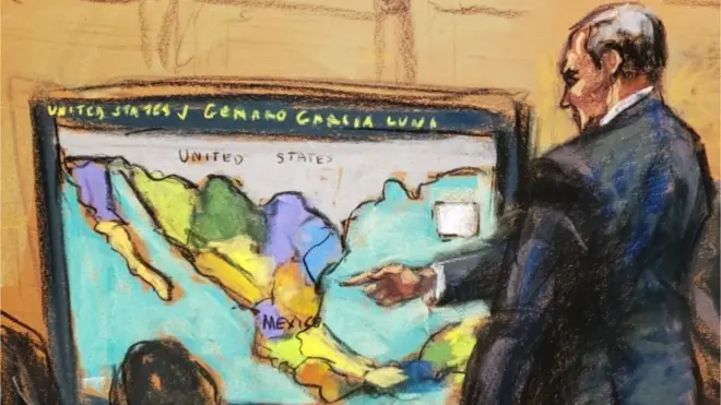 El Grande durante el juicio de este lunes en Nueva York.