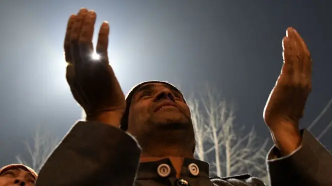 મુસ્લિમ નમાઝી વ્યક્તિની તસવીર