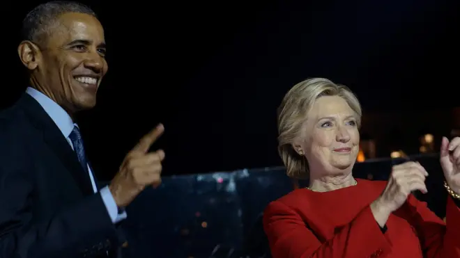 Barack Obama and Hillary Clinton