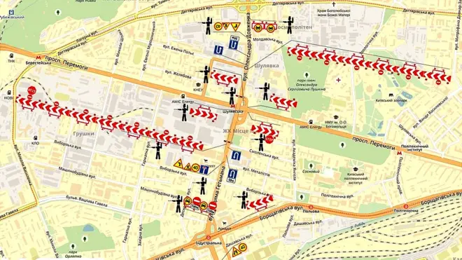 Карта маршрутів