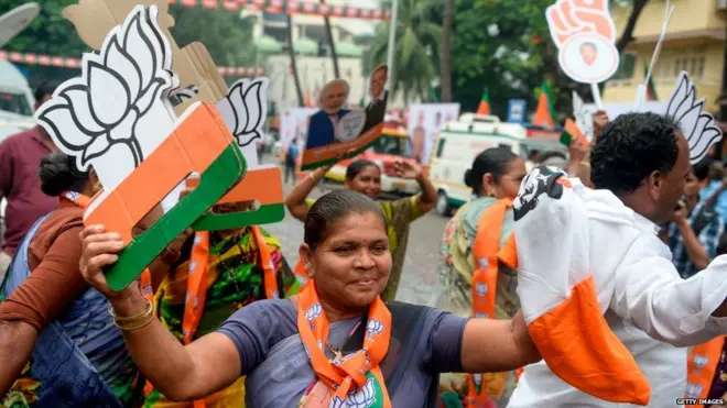 ભાજપ સમર્થક મહિલાની તસવીર
