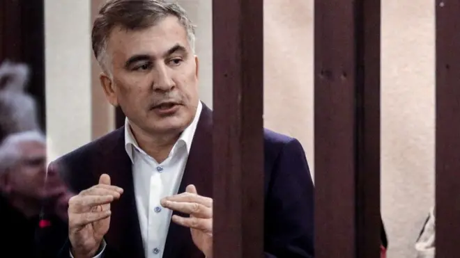 Міхаіл Саакашвілі перебуває у в'язниці в Грузії з жовтня 2021 року. Фото від 2 грудня 2021 року