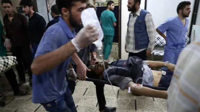 Halep'teki yaralılar