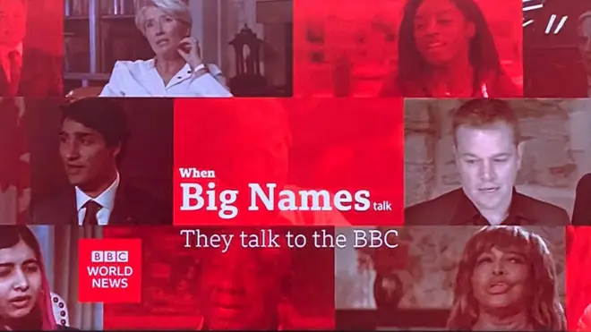 BBC World News phát bằng tiếng Anh ra thế giới và và kênh thương mại của đài BBC