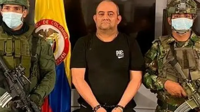 डेयरो एंटोनियो उसागा की गिरफ़्तारी के बाद जारी की गई तस्वीर