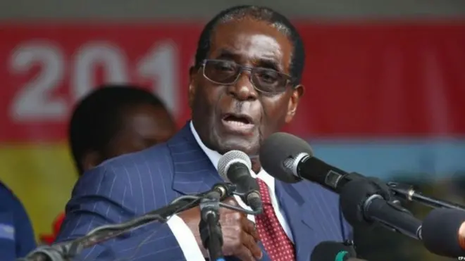Rais wa Zimbabwe Robert Mugabe