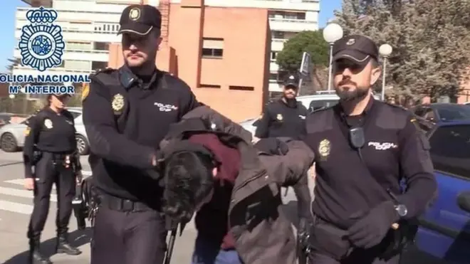 Alberto Gomez Sanchez alikamatwa na polisi 2019