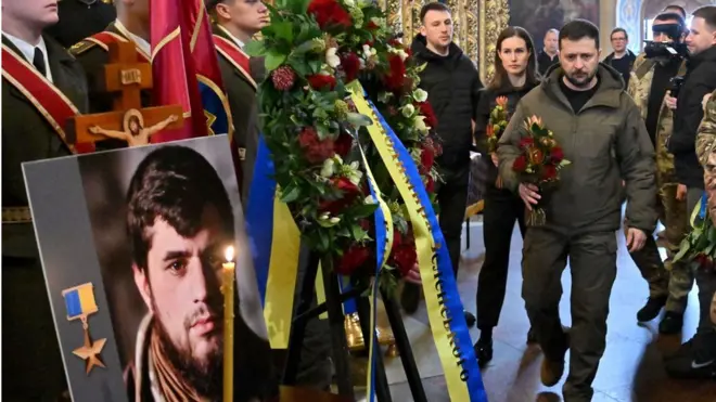 Зеленський на похороні Да Вінчі