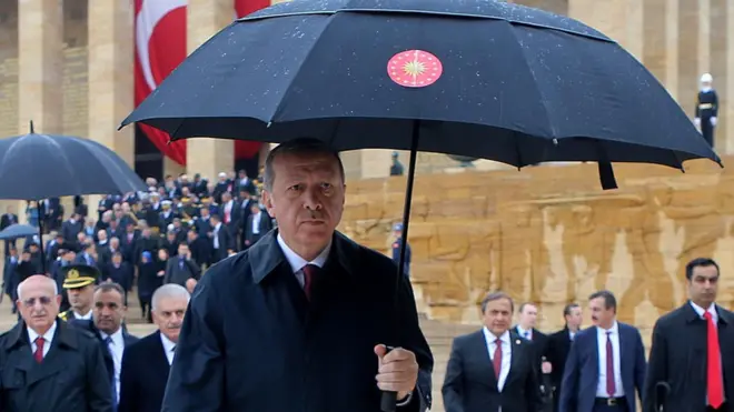 Erdoğan'ın Anıtkabir ziyareti.