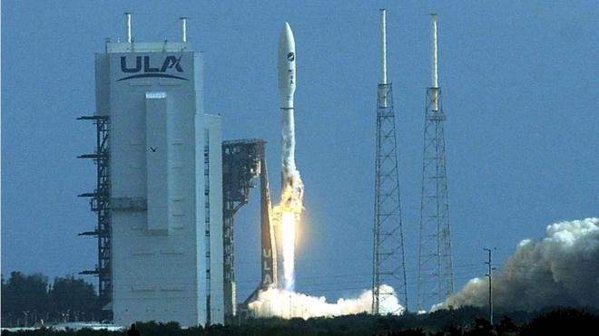 Atlas V rocket carrying the X-37B Orbital Test Vehicle launches from Cape Canaveral