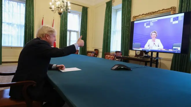 Boris thumbs up to TV