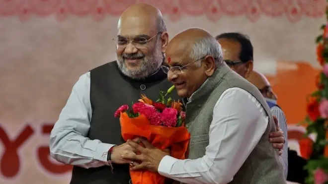 भूपेन्द्र पटेल र अमित शाह