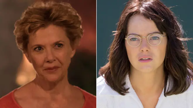 آنيت بيننغ بطلة فيلم "النجوم لا تموت" وإيما ستون بطلة في دور الشهيرة بيلي جين كنغ