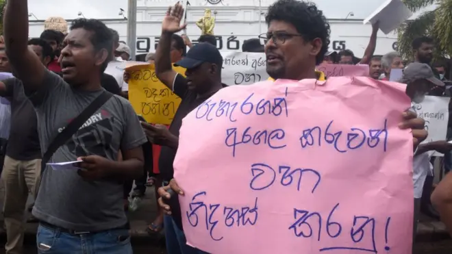 Civil activists protests during protest against early morning military attack in Gota Go Gama near in Colombo, Sri Lanka July 22, 2022