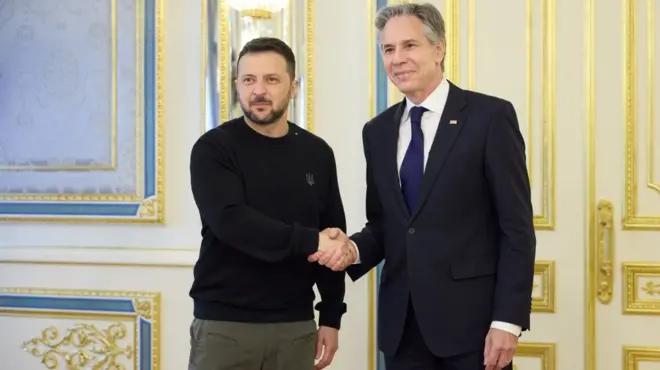 Zelenski i Blinken u Kijevu 14. maja 2024.