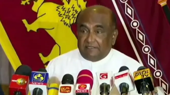 ගෝඨාභය රාජපක්ෂ ජනාධිපති ධුරයෙන් ඉල්ලා අස්වීම කතානායක නිල වශයෙන් ප්‍රකාශ කරයි