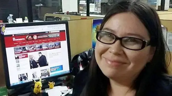 Periodista Karla Turcios