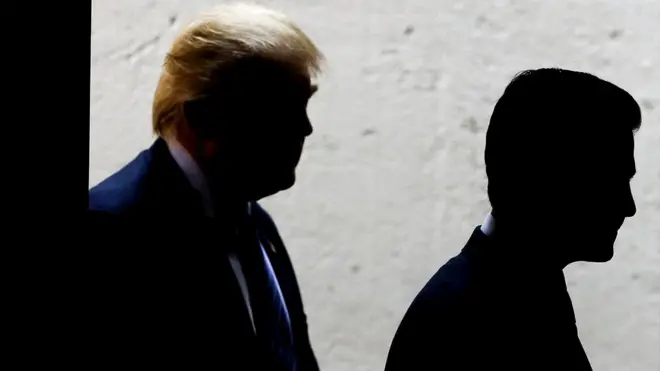 Peña Nieto y Donald Trump.