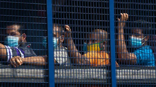 Hundreds of undocumented migrants were arrested in Kuala Lumpur