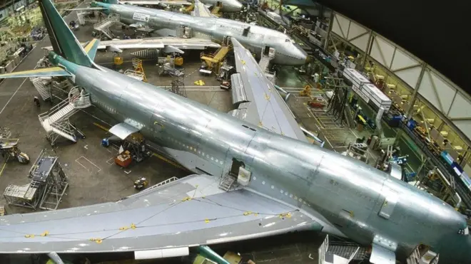 بوئینگ طیارے بنانے کی فیکٹری