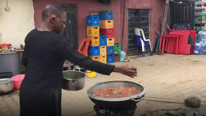 Grace na food seller for Abuja, Nigeria