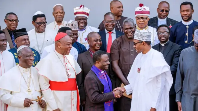 Onyeisiala Buhari na ndị ụkọchukwu ụka Kraịst